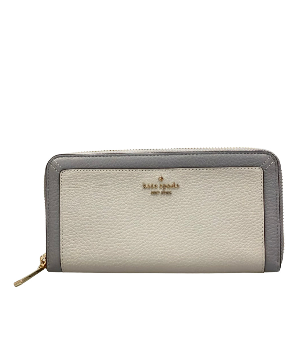 美品 Kate Spade ラウンドファスナー長財布 レディース ケイトスペード