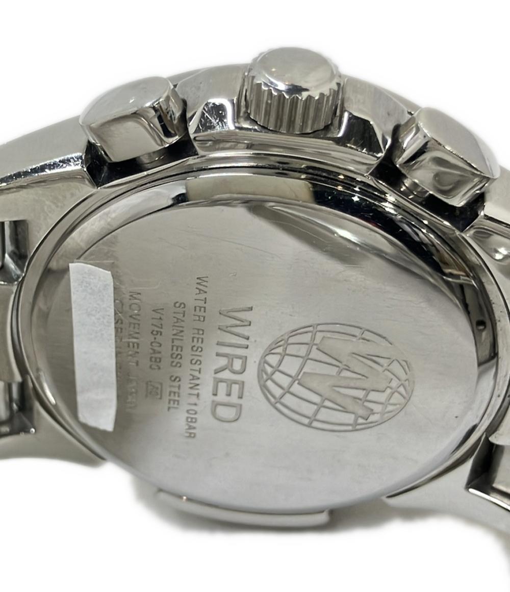 WIRED 腕時計 ソーラー ネイビー V175-0AB0 メンズ ワイアード