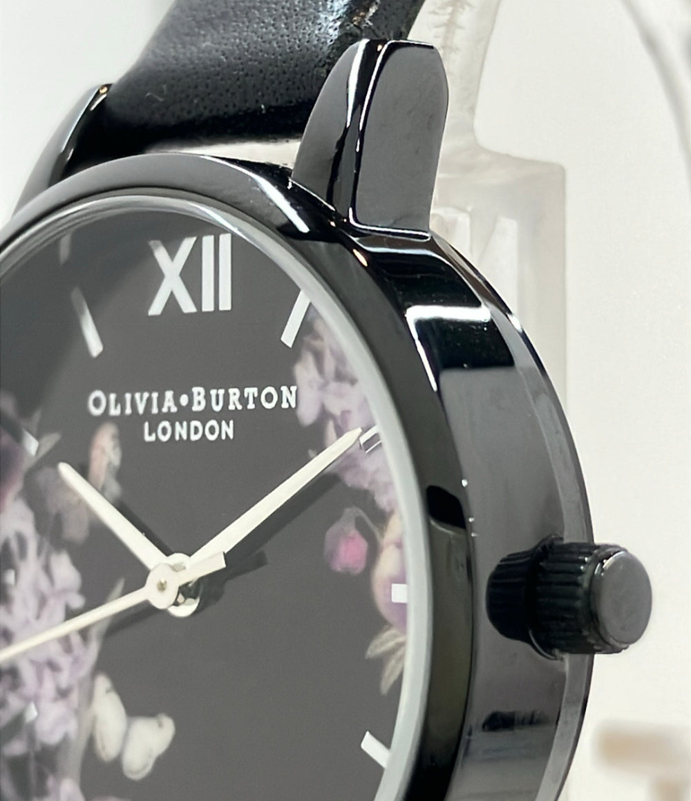 OLIVIA BURTON 腕時計 クオーツ ブラック レディース オリビア・バートン