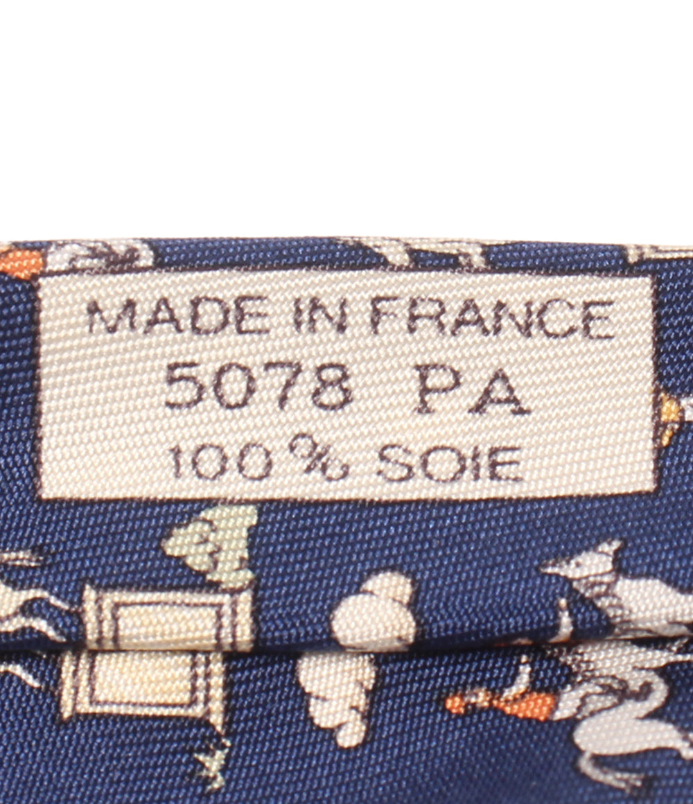美品 HERMES ネクタイ シルク100% メンズ エルメス