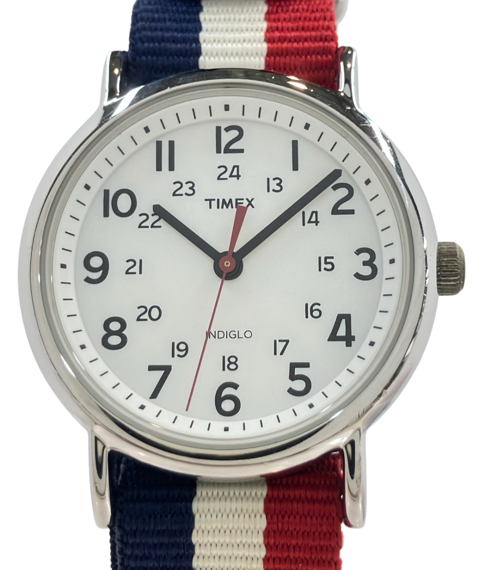 TIMEX 腕時計 INDIGLO クオーツ ホワイト メンズ タイメックス