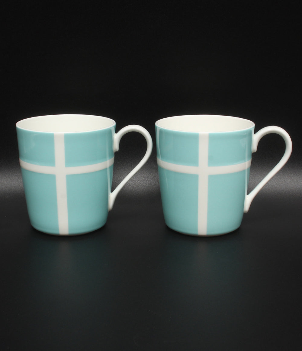 美品 Tiffany & Co. マグカップ 2点セット ペア ブルーボックス