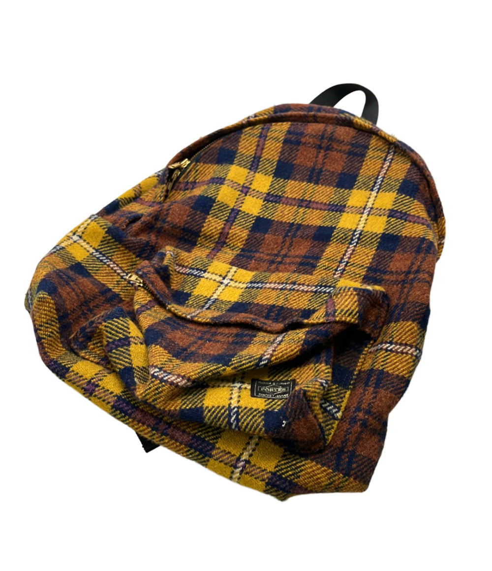 PORTER HARRIS TWEED リュック デイパック チェック柄 メンズ ポーター ハリスツイード