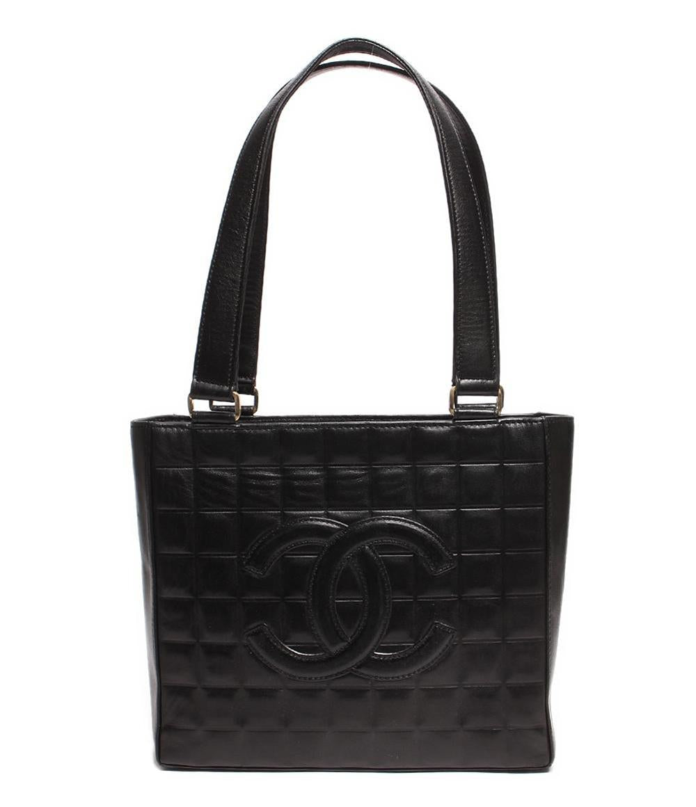 シャネル レザートートバッグ ョルダーバッグ ココマーク ゴールド金具 チョコバー レディース CHANEL
