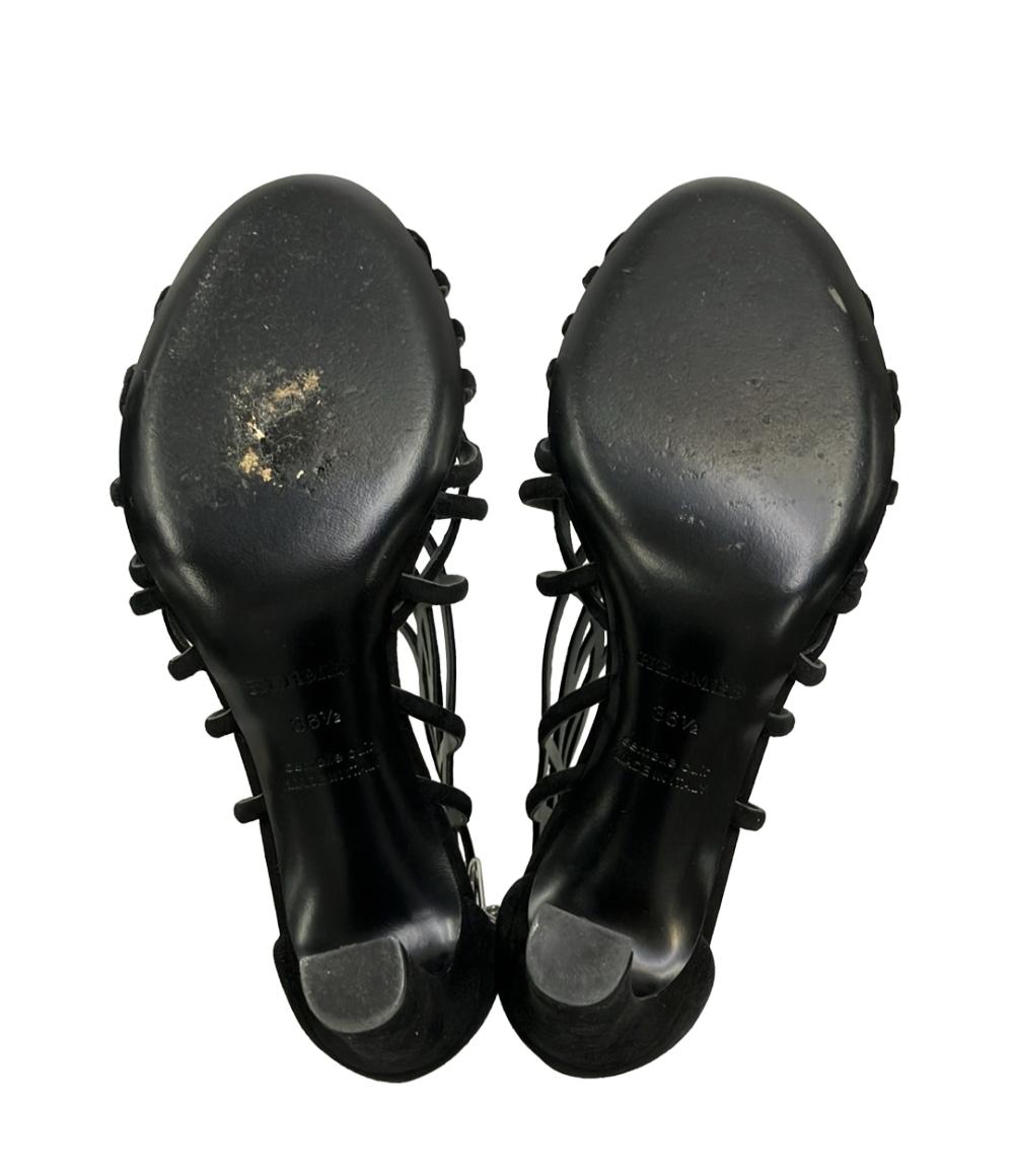 HERMES サンダル スウェード ゴールド金具 レディース SIZE 36.5 (24cm) エルメス