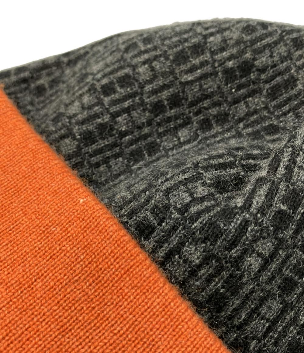 売り切り価格❗️早い者勝ち！エルメス♡カシミア ニット帽♡グレー♡S♡美品 HERMES ニット帽 カシミヤ100% レディース メンズ SIZE ME エルメス