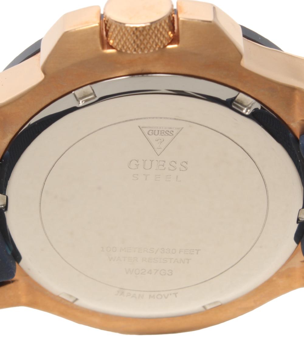 ゲス 腕時計 W0247G3 クオーツ ネイビー系 レディース メンズ Guess GUESS（ゲス）メンズ腕時計～GUESSらしいファッショナブルなデザインが
