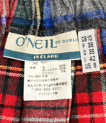 オニールオブダブリン チェックプリーツラップスカート レディース SIZE 10 (M) O’NEIL of DUBLIN