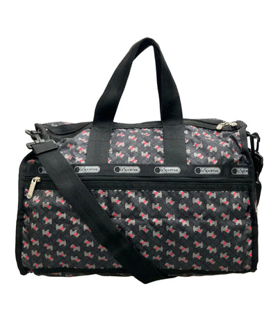 美品 LeSportsac ボストンバッグ ショルダーバッグ 2WAY 斜め掛け レディース レスポートサック