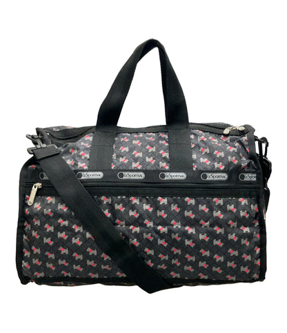 美品 LeSportsac ボストンバッグ ショルダーバッグ 2WAY 斜め掛け レディース レスポートサック