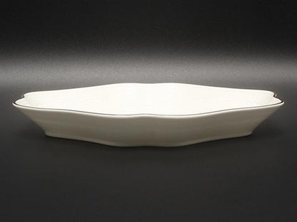 美品 ウエッジウッド ダイヤディッシュ 皿 22cm インタグリオ プラチナ WEDGWOOD