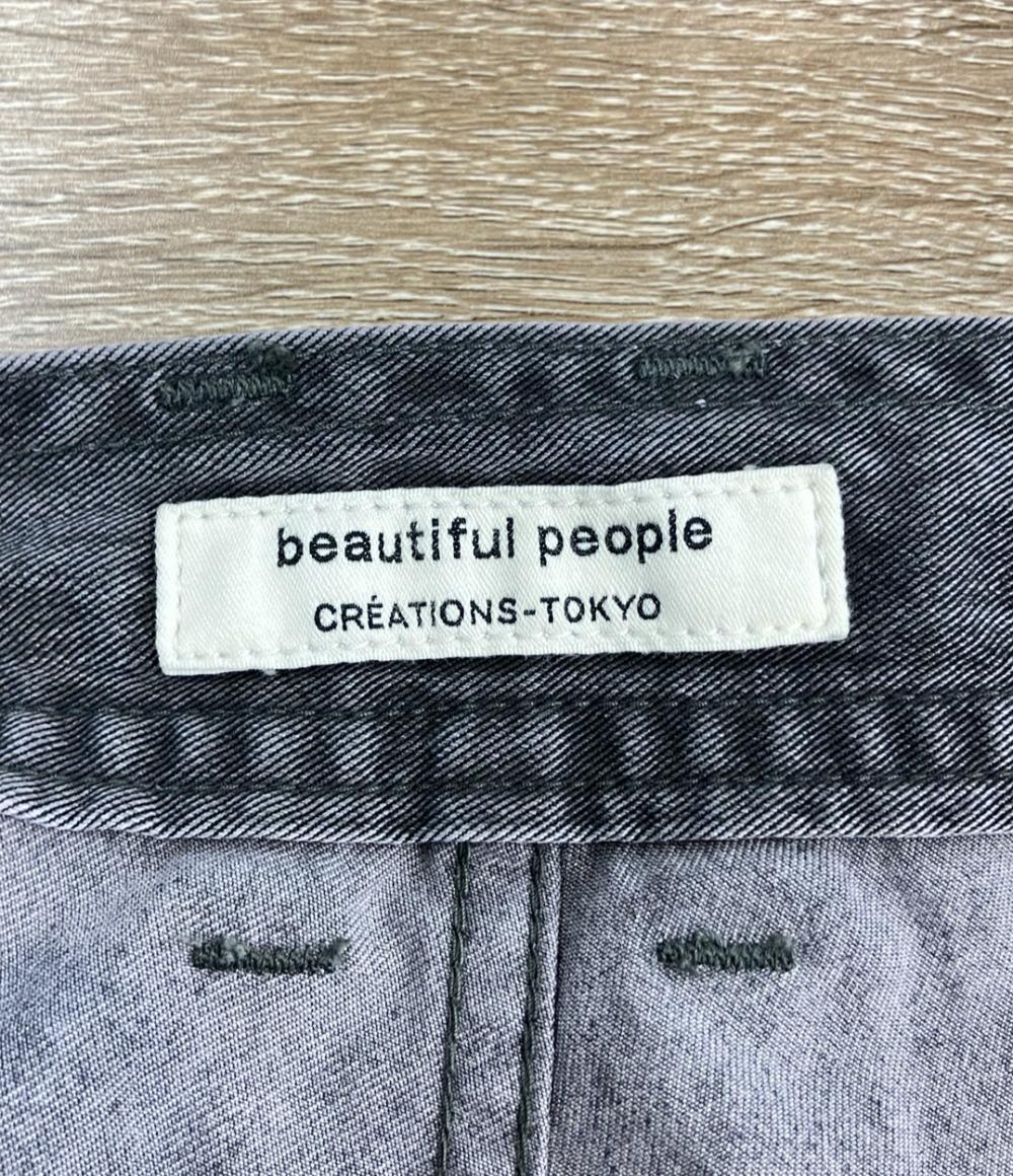 美品 ビューティフルピープル ワイドデニムパンツ 1545105017 レディース SIZE 40 (XS) beautiful people