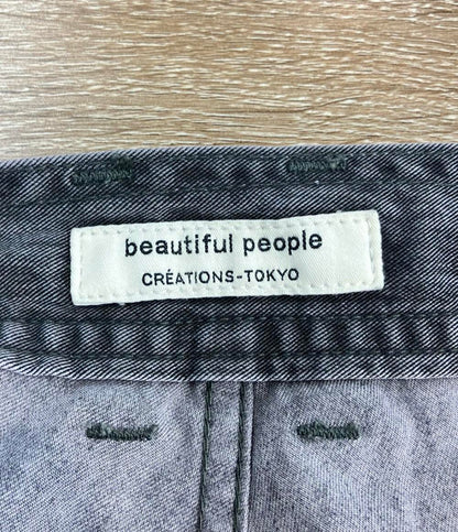 美品 ビューティフルピープル ワイドデニムパンツ 1545105017 レディース SIZE 40 (XS) beautiful people