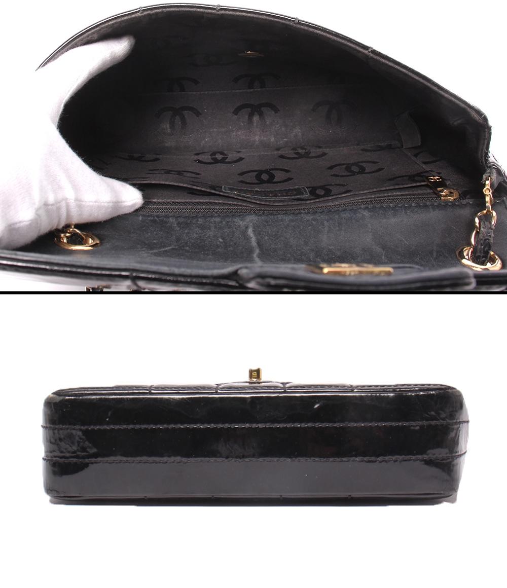 CHANEL チェーンショルダーバッグ シングルフラップ シングルチェーン ゴールド金具 チョコバー レディース シャネル