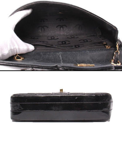 CHANEL チェーンショルダーバッグ シングルフラップ シングルチェーン ゴールド金具 チョコバー レディース シャネル