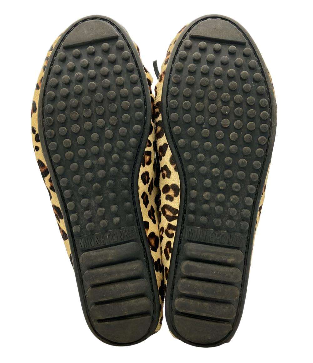 ミネトンカ ハラコレオパード柄モカシン 387F レディース SIZE 5.5 (S) MINNETONKA