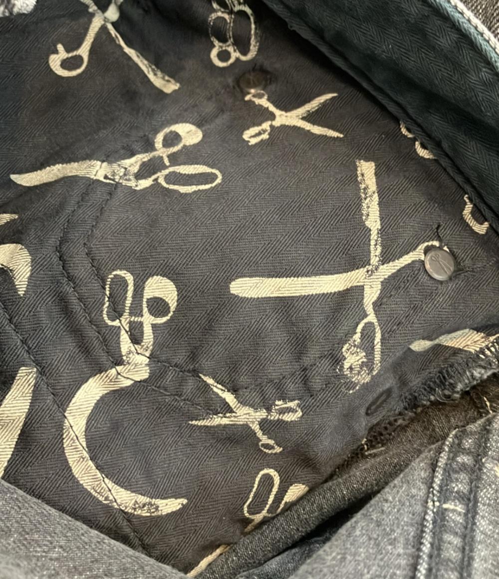 美品 デンハム デニムパンツ ジーンズ ダメージ加工 FORGE MIJ GRY 01231111003 メンズ SIZE 29 (S) DENHAM