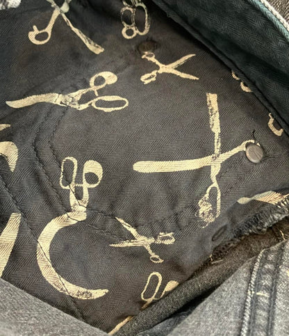 美品 デンハム デニムパンツ ジーンズ ダメージ加工 FORGE MIJ GRY 01231111003 メンズ SIZE 29 (S) DENHAM