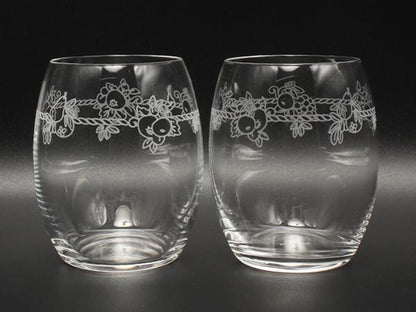 美品 WEDGWOOD グラス タンブラー 2点セット ペア フェスティビティ ウエッジウッド