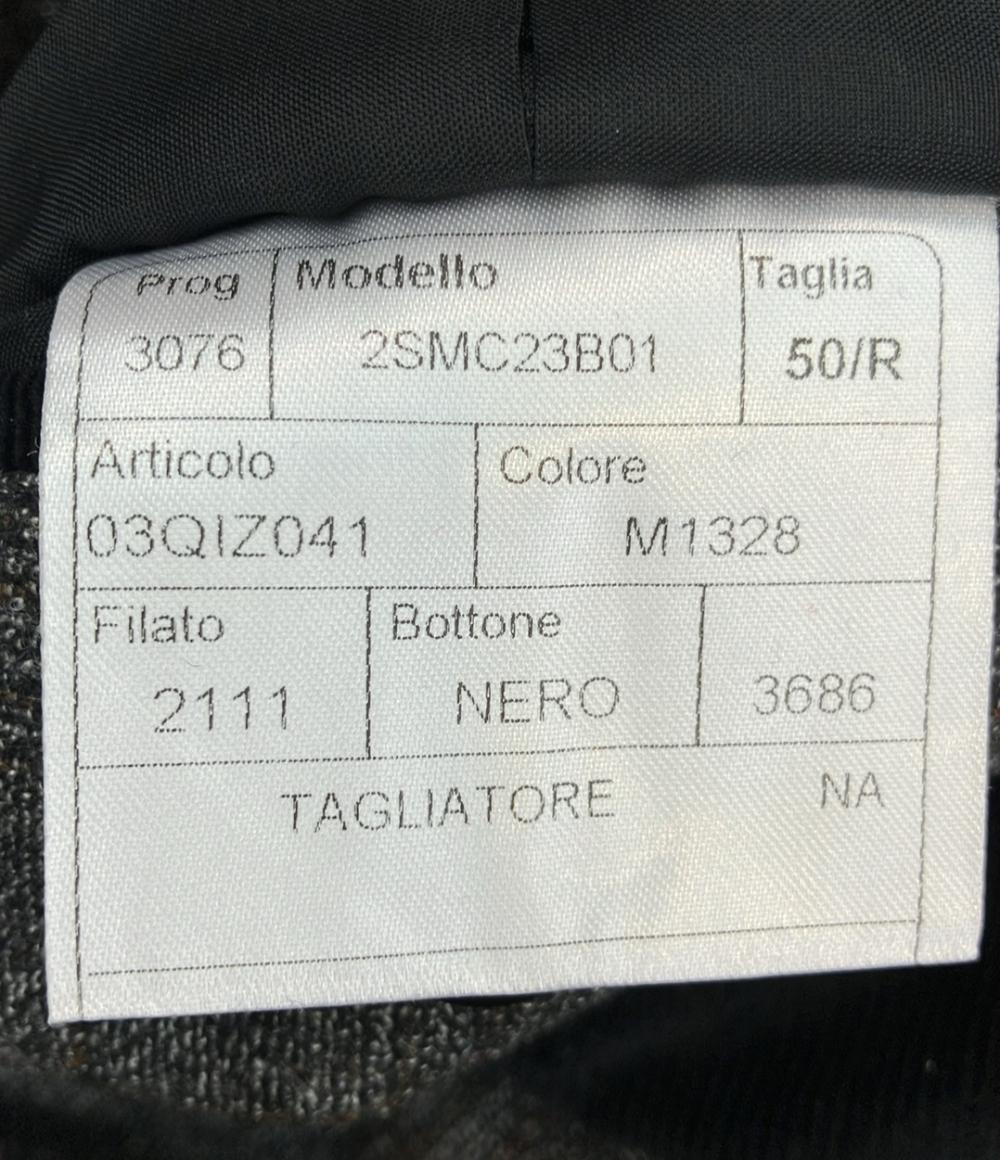 TAGLIATORE セットアップ パンツスーツ チェック柄 グレー×ブラウン トラッド＆ベーシック メンズ SIZE 50R (L) タリアトーレ