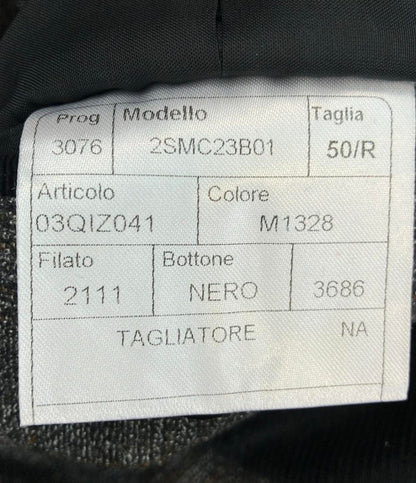 TAGLIATORE セットアップ パンツスーツ チェック柄 グレー×ブラウン トラッド＆ベーシック メンズ SIZE 50R (L) タリアトーレ