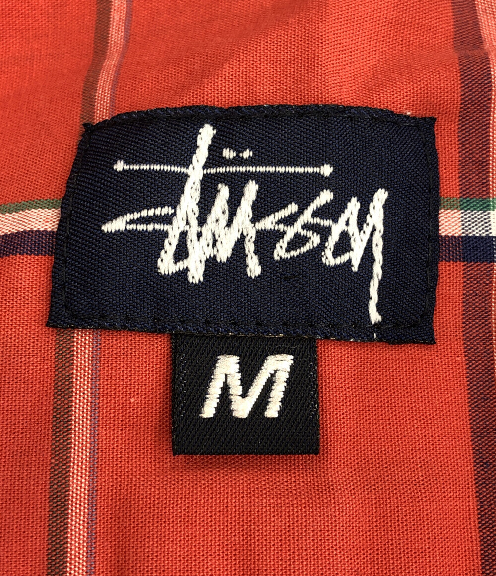 ステューシー  半袖チェックシャツ      メンズ SIZE M (M) STUSSY