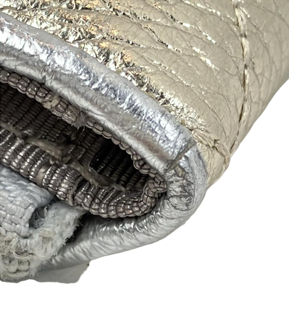 美品 マリクレール L字ファスナー二つ折り長財布 レディース marie claire