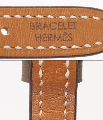 HERMES 腕時計 シルバー金具 B刻印 ナンタケット クオーツ ホワイト NA2.110 レディース エルメス