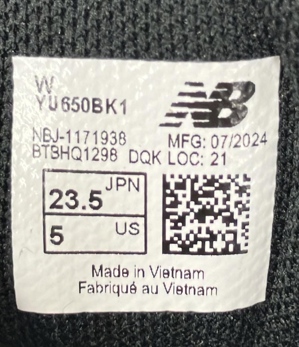 ニューバランス ローカットスニーカー YU650BK1 レディース SIZE 23.5 (M) NEW BALANCE