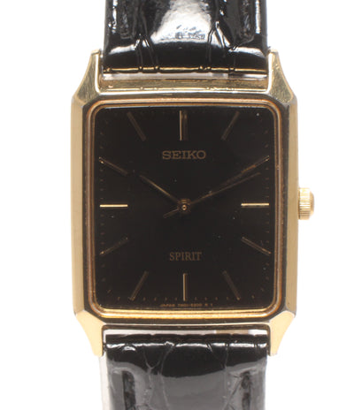 SEIKO 腕時計 スピリット クオーツ ブラック 7N01-5180 メンズ セイコー