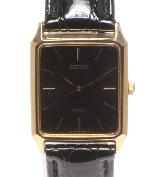 SEIKO 腕時計 スピリット クオーツ ブラック 7N01-5180 メンズ