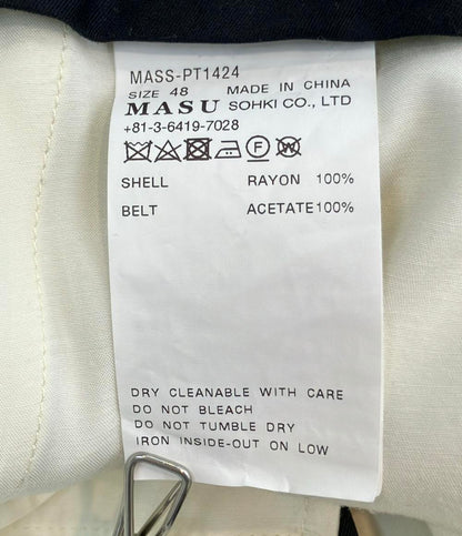 MASU ロングパンツ サテン メンズ SIZE 48 エムエーエスユー