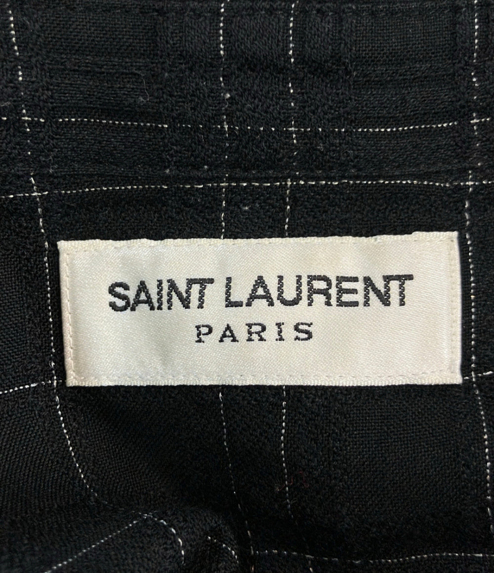SAINT LAURENT 長袖シャツ Checked Slim Fit Shirt メンズ SIZE S サンローラン