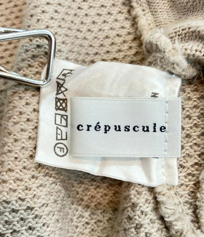 クレプスキュール 長袖カーディガン ジップアップ レディース SIZE F crepuscule