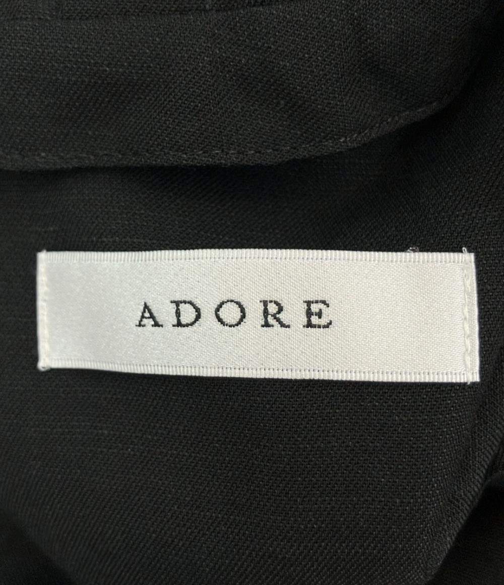 美品 ADORE ノースリーブワンピース ハイネックタックフレアドレス レディース SIZE 38 (S) アドーア