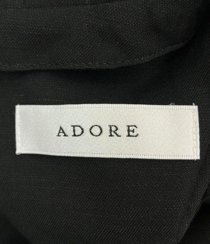 美品 ADORE ノースリーブワンピース ハイネックタックフレアドレス レディース SIZE 38 (S) アドーア