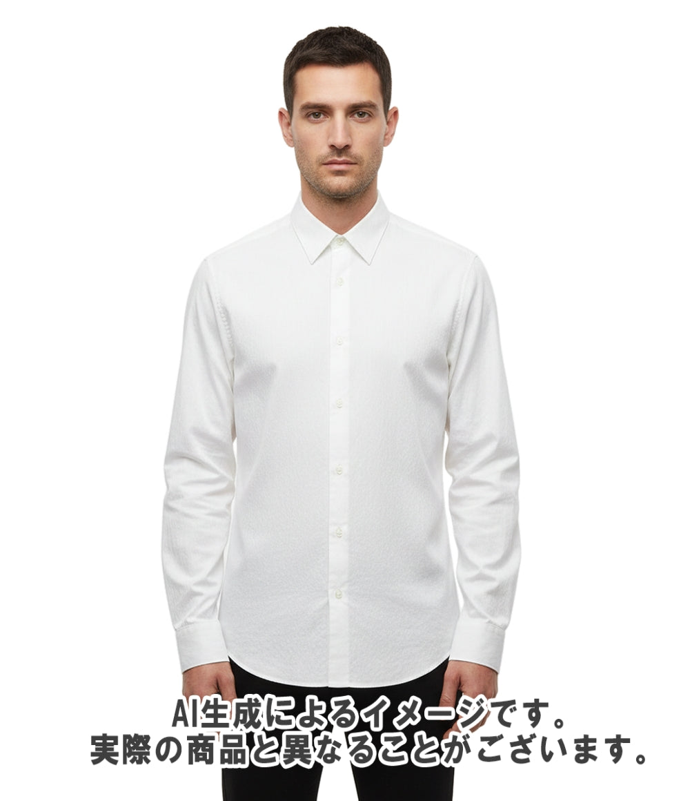 Christian Dior 長袖シャツ  コットン オブリーク 総柄 トップス 013C502A4743 メンズ SIZE 38 (M) クリスチャンディオール