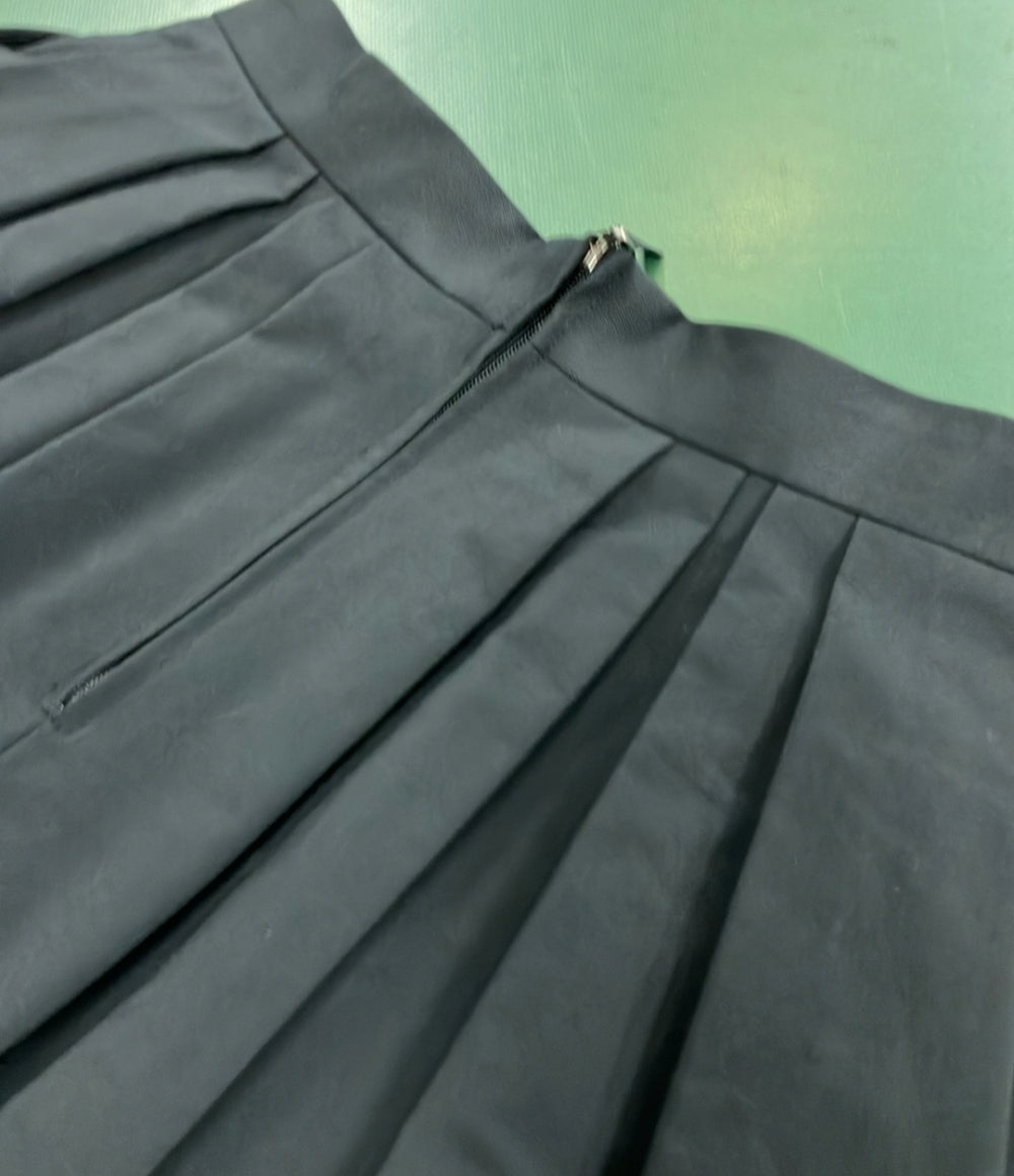 エムプルミエブラック ナイロンフレアミディアムスカート レディース SIZE 36 (XS) M-PremierBLACK