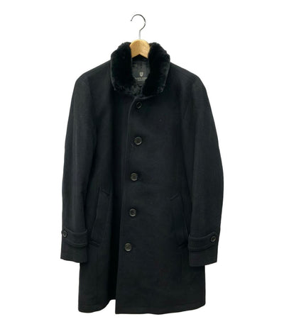 ブラックレーベルクレストブリッジ スタンドカラーコート ラビットファー メンズ SIZE L BLACK LABEL CRESTBRIDGE