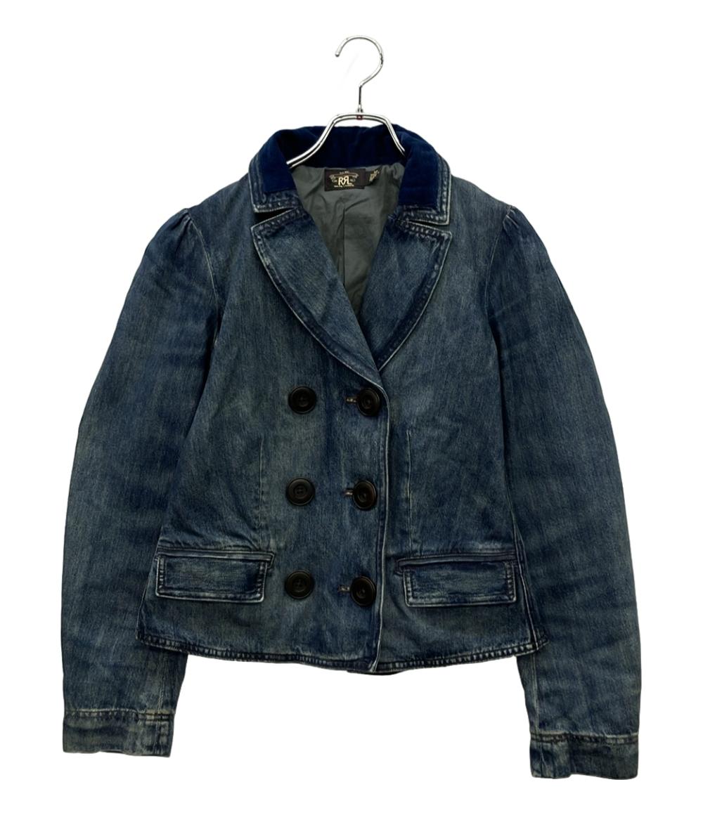 美品 RRL デニムジャケット ダブルブレストジャケット レディース SIZE 160/84A (L) ダブルアールエル