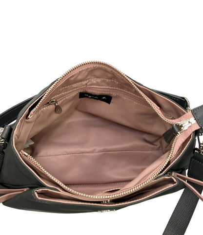美品 agnes b. ハンドバッグ ショルダーバッグ 2WAY 斜め掛け ナイロン レディース アニエスベー