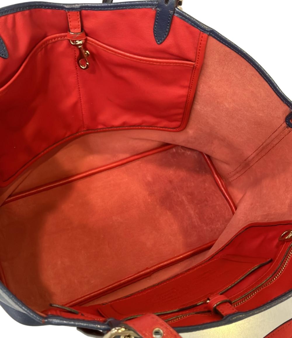 訳あり COACH トートバッグ 肩掛け パンチング ロゴ レディース コーチ