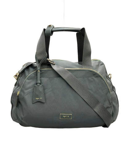 agnes b. ボストンバッグ ショルダーバッグ 2WAY 斜め掛け レディース アニエスベー