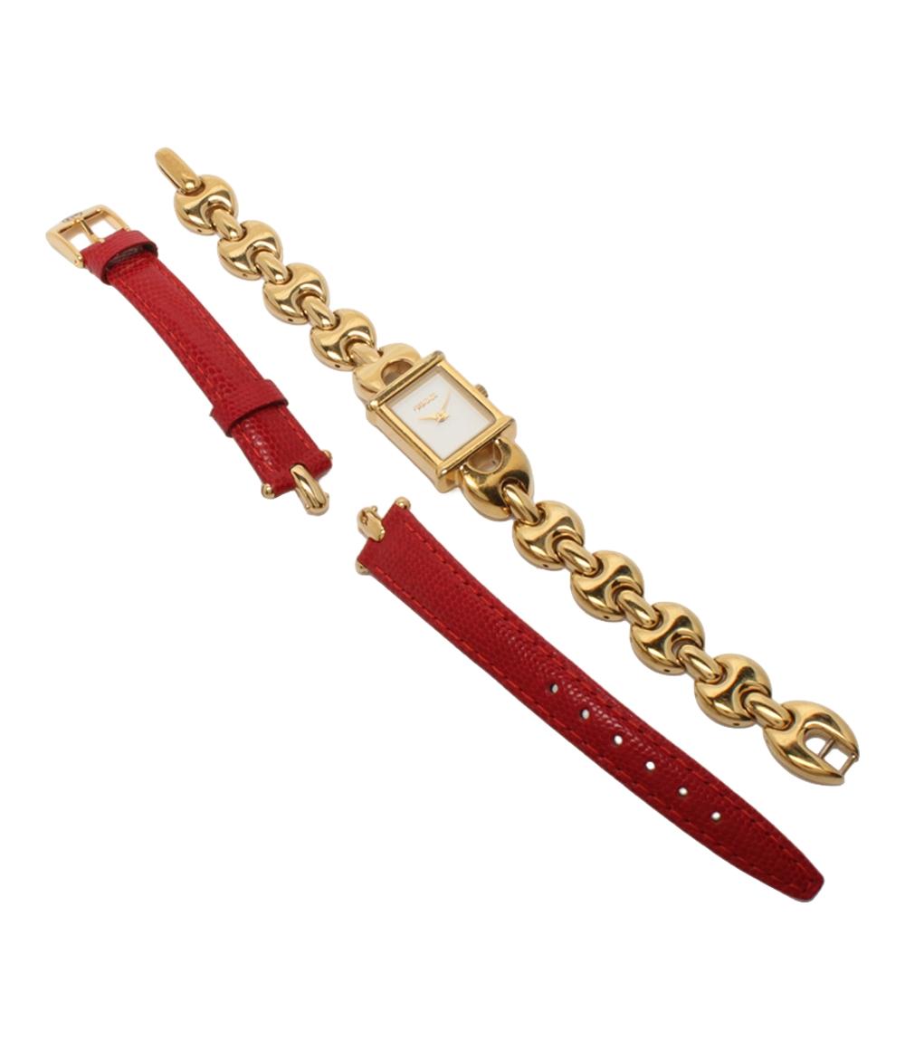 グッチ 腕時計 クオーツ ホワイト 1800L レディース GUCCI