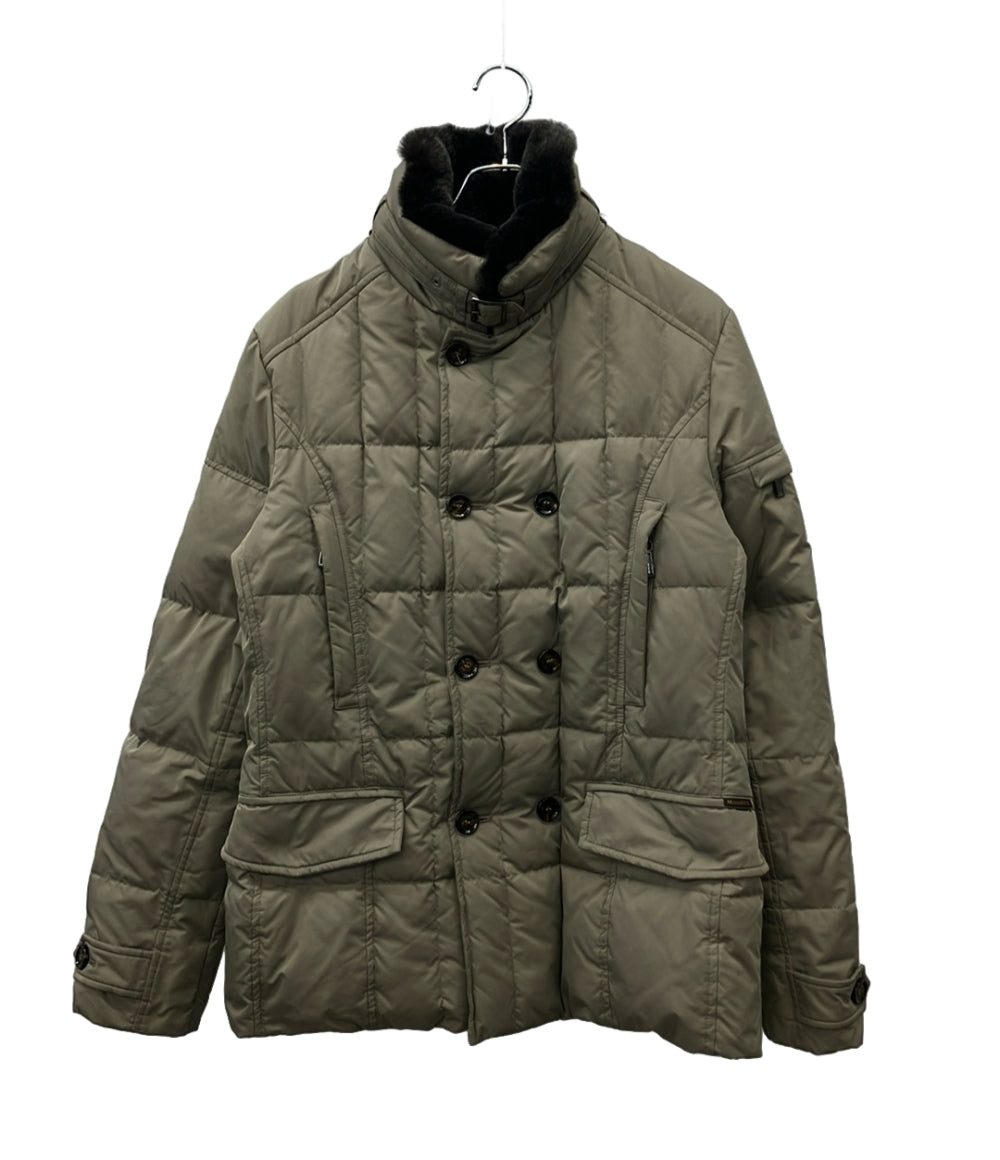 MOORER ダウンジャケット ファーカラーグレージュ インポート ムーレージャケット 212-81734-323 メンズ SIZE 48 (L) ムーレー