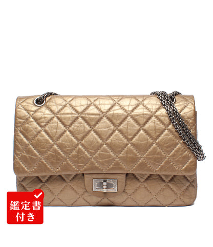 CHANEL チェーンショルダーバッグ マトラッセ 2.55 16番台 シルバー金具 ダブルフラップ ダブルチェーン レディース シャネル