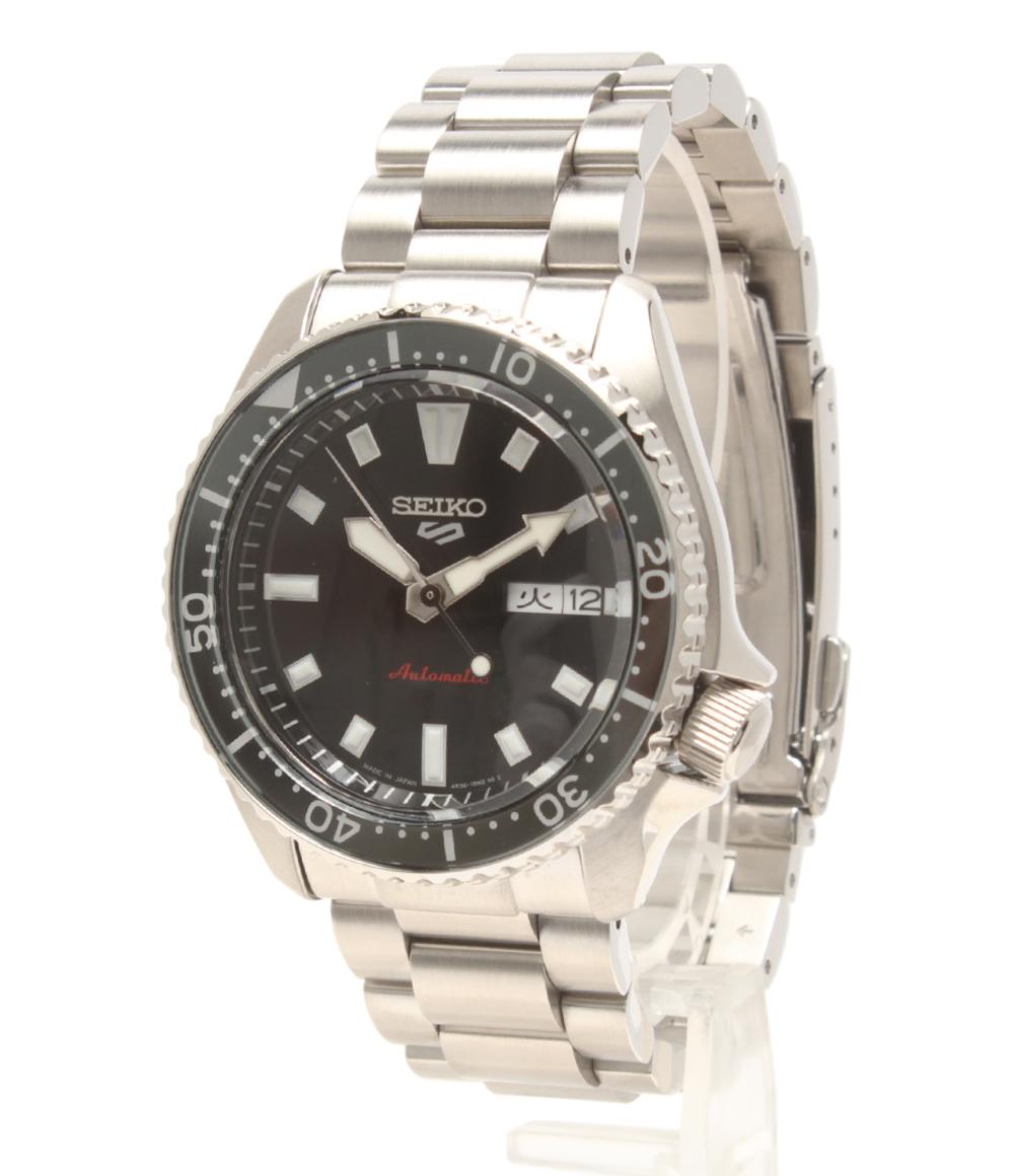 美品 セイコー 腕時計 5 SPORTS 自動巻き ブラック SBSA305 メンズ