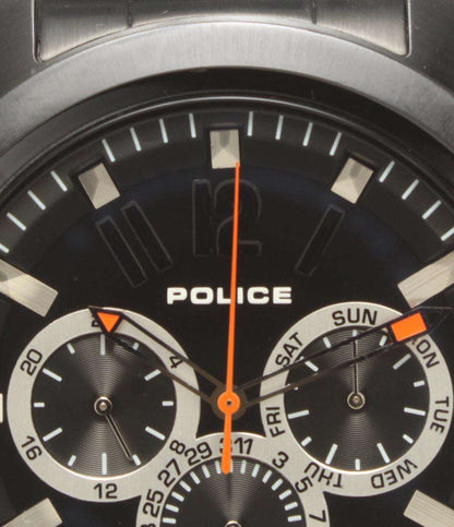POLICE 腕時計 クオーツ ブラック PL.14528J メンズ ポリス