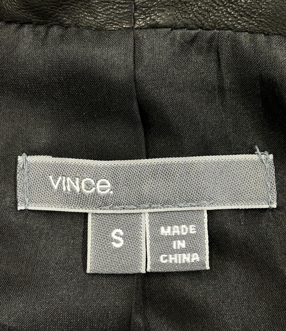 ヴィンス レザー切り替えジャケット レディース SIZE S (S) VINCE