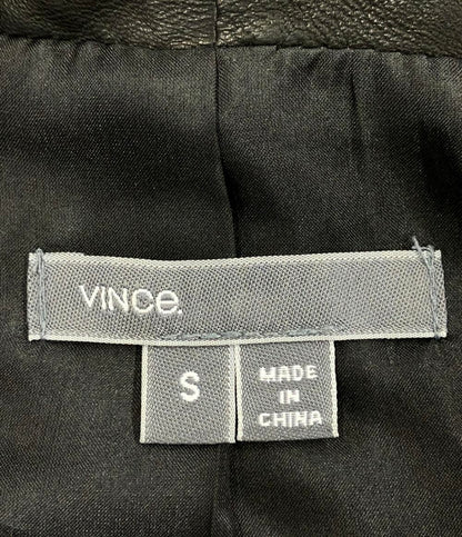 ヴィンス レザー切り替えジャケット レディース SIZE S (S) VINCE